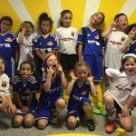 04/30/2016: NASA Junior Academy Girls and Vestavia Hills U8 Girls get goofy after a friendly
