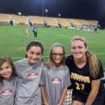 Kennesaw State Owls women's soccer star (and NASA Academy alumnus) Brittney Reed poses with current NASA Academy girls