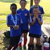 May 21, 2014: Some of our U9 players gather after our last scrimmage of the 2013-2014 season. (photo courtesy of the Miller family)
