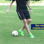 step-over turn: step past the ball